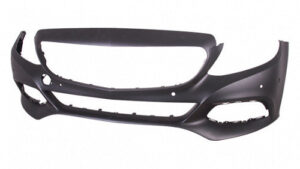 Mercedes C-Class Bumper Cover Front Bumper Primed W/ Sensors Without Surround View/Luxury Pkg/Sport 2015-2018