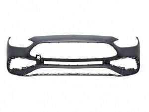 Mercedes C-Class Bumper Cover Front Bumper Primed W/ 2 Active Sensors For Amg Sedan C300 22-25 C43_Amg 23-25 (2068859201649999)