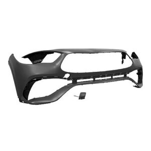 Mercedes Gla250 Bumper Cover Front Bumper Primed Gray W/ Tow & Amg Without Sensors & Aerodynamic Pkg Gla250/35_Amg 2021-2023