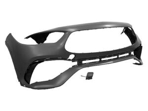 Mercedes Gla250 Bumper Cover Front Bumper Primed Gray Without Sensors W/ Aerodynamic Pkg & Amg & Tow Gla250/35_Amg 2021-2023