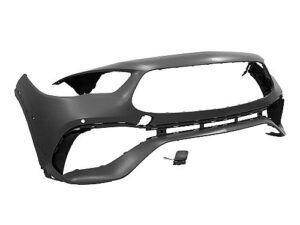 Mercedes Gla Bumper Cover Front Bumper Primed Gray W/ 4 Sensors & Aerodynamic Pkg & Amg & Tow Gla250/35_Amg 2021-2023