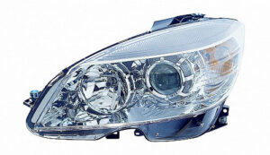Mercedes C-Class Headlight Halogen Headlight Driver Side Chrome Ring C230 08-09 C250 10-11 C300/C350/ C63_Amg 08-11 (From 09/02/2007) Capa
