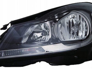 Mercedes C-Class Headlight Halogen Headlight Driver Side Black Bezel C250/C350/C63-Amg 2012-2015 C300 2012-2014