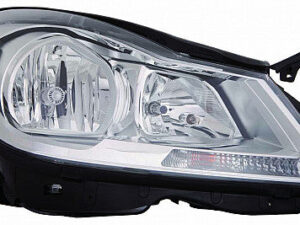 Mercedes C-Class Headlight Halogen Headlight Passenger Side Chrome Bezel C250/C250/C300 12-14 C63-Amg(4 Door) 12-14/2 Door 13-15 Capa