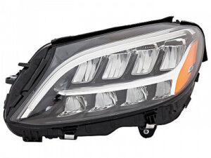 Mercedes C-Class Headlight LED Driver Side Without Adaptive & Logo Coupe/Conv. 2019 Only (Click Imge) C300/Amg Sedan 2019-2021