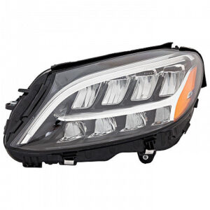 Mercedes C-Class Headlight LED Driver Side Without Adaptive & Logo Coupe/Conv. 2019 Only (Click Imge) C300/Amg Sedan 2019-2021