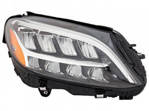 Mercedes C-Class Headlight LED Passenger Side Without Adaptive & Logo Coupe/Conv. 2019 Only (Click Imge) C300/Amg Sedan 2019-2021