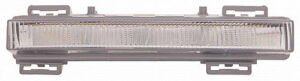 Mercedes M-Class Daytime Running Light Passenger Side Gray Bezel Without Amg Ml/Gl/Glk 2012-2016 ()