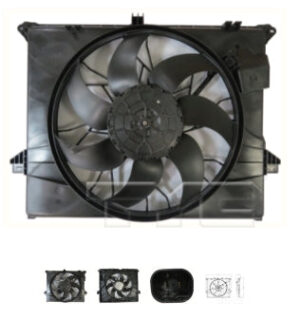 Mercedes R-Class Dual Rad/Cnd Fan Assy W/ Brushless Motor Ml320 07-09 Ml350 06-11 Ml450 10-11 Ml500 06-07 Ml550 08-11 R320 07-08 R350 06-13 R500 06-07 (Oe 251 906 39 00)