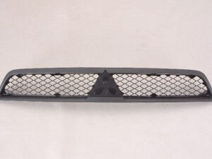 Mitsubishi Lancer Grille Blk With Slv-Blk Frame Lancer 2008-2015 & Sportback 2010-2014 (DOES NOT FIT Turbo/Ralliart Models)