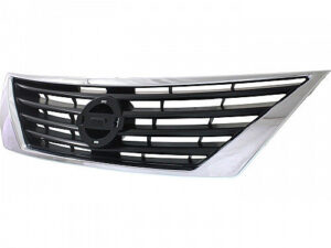 Nissan Versa Front Grille Black/Chrome Sl / Sv Sedan 2012-2014