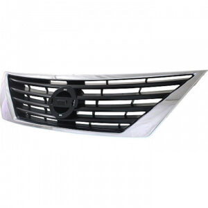 Nissan Versa Front Grille Black/Chrome Sl / Sv Sedan 2012-2014