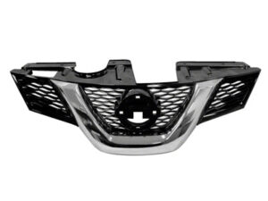 Nissan Rogue Grille Usa Built Black&Chrome/With Camera Hole 2014-2016