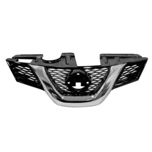 Nissan Rogue Grille Usa Built Black&Chrome/With Camera Hole 2014-2016