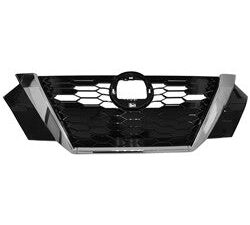 Nissan Sentra Front Grille Without Camera Black/Chrome For S/Sv 2020-2023