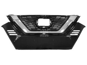 Nissan Qashqai Front Grille Black/Chrome Molding Use W/ Camera Sl Models Qashqai/Rogue_Sport 2020-2023