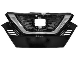 Nissan Qashqai Front Grille Black/Chrome Molding Use Without Camera S/Sv Models Qashqai/Rogue_Sport 2020-2023