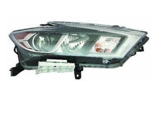 Nissan Maxima Headlight Halogen Headlight Driver Side S/Sv/Sl Models 2016-2018 Capa