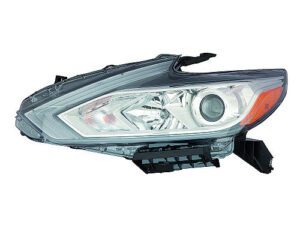 Nissan Altima Headlight Driver Side Chrome Bezel Without Led Daytime Running Light Altima 2016-2018 Capa