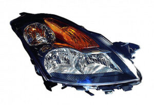 Nissan Head Headlight Passenger Side Black Bezel Altima/Hybrid 2007