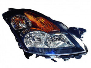 Nissan Head Headlight Passenger Side Black Bezel Altima/Hybrid 2007