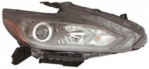 Nissan Altima Headlight Passenger Side W/ Led Daytime Running Light Smoked Bezel Altima 2016-2018