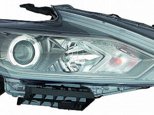 Nissan Altima Headlight Halogen Headlight Passenger Side Black Bezel Halogen Daytime Running Light 2016-2018