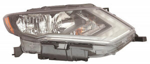 Nissan Rogue Headlight Halogen Headlight Passenger Side W/ Led Daytime Running Light 2017-2020/Hyb 2017-2019 (Exc 18-20 Japan Built)