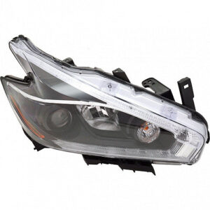 Nissan Murano Headlight Halogen Headlight Passenger Side Black Bezel 2018