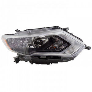 Nissan Rogue Headlight Halogen Headlight Passenger Side W/ Led Daytime Running Light Japan Built For S/Sl/Sv Hyb 2018-2019