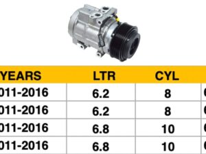 Ford Pickup A/C Compressor 6.2L/6.8L Pickup F250/350/450/550 All 2011-2016 (4S Pn 98322)