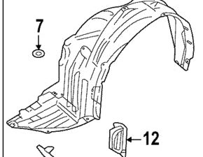 Subaru Wrx Fender Passenger Side Liner Injection Mold 2022-2024 Capa