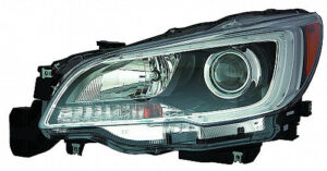 Subaru Outback Headlight Halogen Headlight Driver Side Black Bezel 3.6L Engine Legacy/Outback 2015-2017 Capa