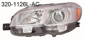 Subaru Wrx Headlight Halogen Headlight Driver Side Chrome Bezel 2015-2021 Capa