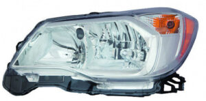 Subaru Head Headlight Passenger Side 2.5L Chrome Beze Forester 2014-2016