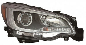 Subaru Outback Headlight Halogen Headlight Passenger Side Black Bezel 3.6L Engine Legacy/Outback 2015-2017 Capa