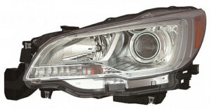 Subaru Legacy Headlight Halogen Headlight Passenger Side Chrome Bezel 2.5I Models 2015-2017