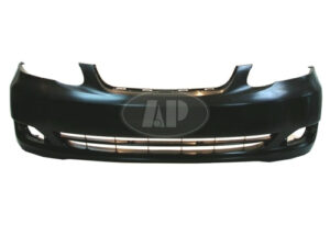 Toyota Corolla Bumper Cover Front Bumper Primed Without Spoiler Hole Or Ground Effects Ce/Le Sedan 2005-2008 Capa
