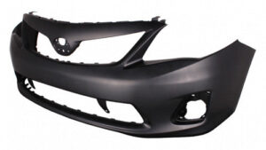 Toyota Corolla Bumper Cover Front Bumper Primed Without Spoiler Holes & License Hole Canada Built Ce/Le Sedan 11-13