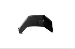 Toyota Tundra Bumper Cover Front Bumper Molding Passenger Side Vertical Painted Black 2022-2025