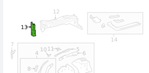 Toyota Corolla Bumper Cover Front Bumper Mounting Plate Driver Side Usa Built Sedan 2020-2025