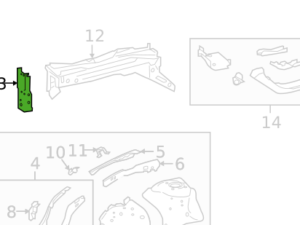 Toyota Corolla Bumper Cover Front Bumper Mounting Plate Driver Side Usa Built Sedan 2020-2025