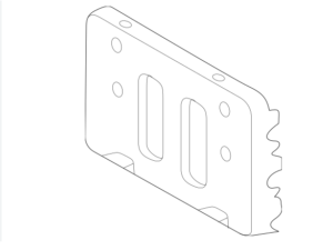 Toyota Sienna Front License Plate Bracket For Xse 2021-2025