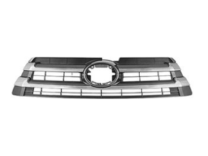 Toyota Highlander Front Grille Matte Black W/ Chrome Bars Highlander/Hybrid 2017-2019