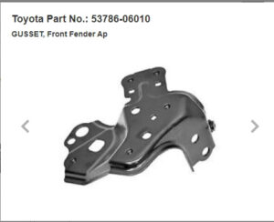 Toyota Camry Fender Passenger Side Camry 2018-2024 Avalon 2019-2022