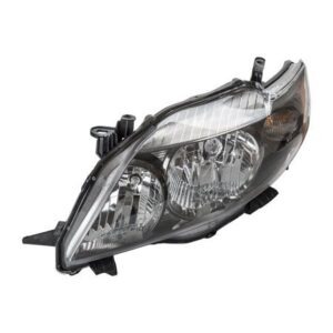 Toyota Corolla Headlight Black Housing For S / Xrs Models Sedan Driver Side 2009-2010