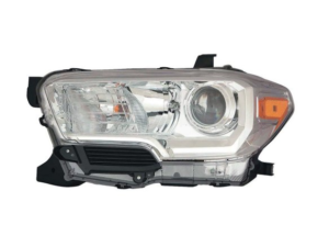 Toyota Tacoma Headlight Driver Side Chrome Without Led Daytime Running Light & Fog For Sr 2016-2018 Capa