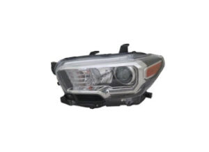 Toyota Tacoma Headlight Halogen Headlight Driver Side Black Halogen Fog W/ Led Daytime Running Light 2016-2023