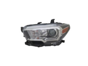 Toyota Tacoma Headlight Halogen Headlight Driver Side Black Halogen Fog W/ Led Daytime Running Light 2016-2023