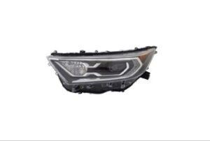 Toyota Rav4 Head Light Driver Side Chrome Bezel N-America Built For Hybrid Xle/Xse/Limited 2019-2021 Capa